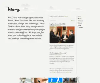 Kilo75.com(Web design Leeds) Screenshot