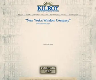 Kilroymetal.com(KILROY ARCHITECTURAL WINDOWS) Screenshot