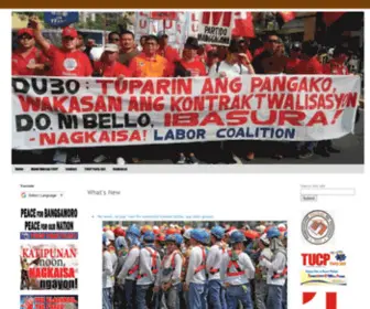 Kilusan.org(Pambansang Kilusan ng Paggawa) Screenshot