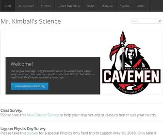 Kimballm7.com(Kimball's Science) Screenshot