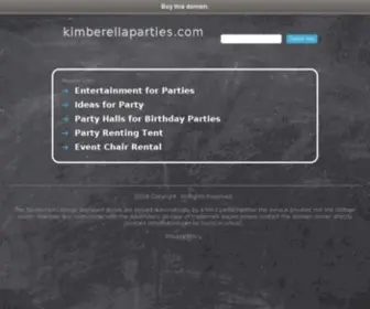 Kimberellaparties.com(Kimberellaparties) Screenshot