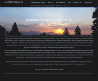 Kimberlites.net(Colorado Diamondiferous Kimberlite Specimens) Screenshot