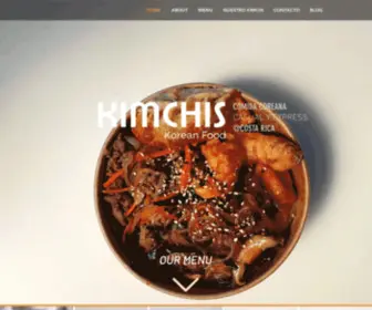 Kimchiscr.com(Comida Coreana) Screenshot