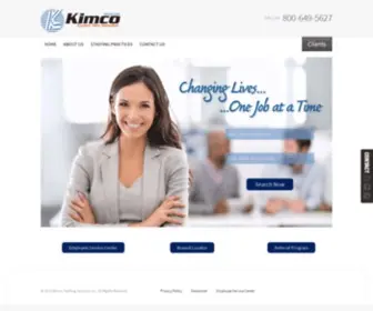 Kimco.com(Employment Staffing Agency) Screenshot