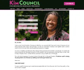 Kimcouncil4Brooklyn.com(Kim Council for Brooklyn Borough President) Screenshot