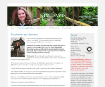 Kimdaviscounseling.com(Psychotherapy Services) Screenshot