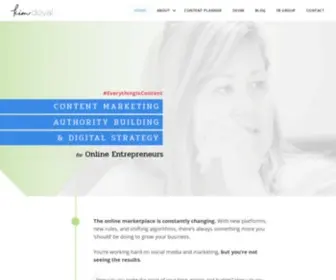 Kimdoyal.com(Content Marketing and Business Strategy) Screenshot