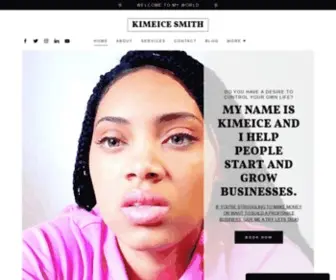 Kimeicesmith.com(Kimeice Smith Official Website) Screenshot