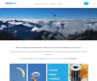 Kimfly.si(Leading Slovenian Paragliders sale) Screenshot