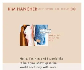 Kimhancher.com(Style blog for women 40) Screenshot