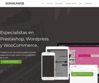 Kimikaweb.com(Diseño web para E) Screenshot