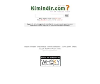 Kimindir.com(Alan adı sorgulama (WHOIS) servisi) Screenshot