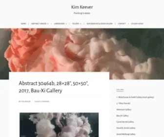 Kimkeever.com(Painting in water) Screenshot