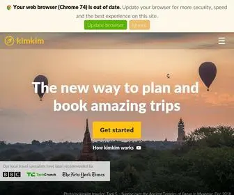 KimKim.com(Online Travel Agency for Multi) Screenshot