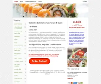 Kimkoreanhouse.com(KIM KOREAN HOUSE SUSHI Restaurant) Screenshot