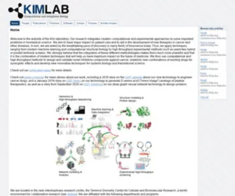 Kimlab.org(Kim Laboratory Website) Screenshot