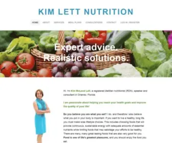 Kimlettnutrition.com(Kim McLeod Lett) Screenshot