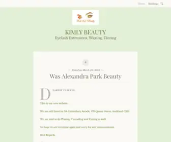 Kimlybeauty.com(Eyelash Extensions) Screenshot