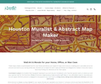 Kimmiedesigns.com(Houston Mural Artist) Screenshot