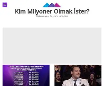 Kimmilyonerolmakisterki.com(Kim Milyoner Olmak) Screenshot