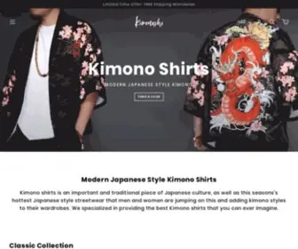 Kimonoshi.com(Kimono shirts) Screenshot