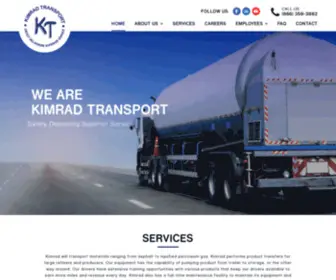 Kimrad.com(Kimrad Transport) Screenshot