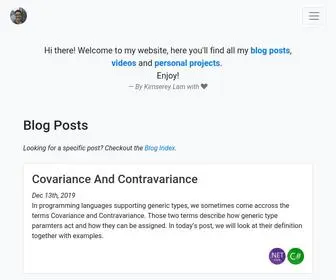 Kimsereylam.com(Kimserey lam Blog) Screenshot