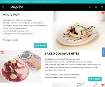KimsmagicPop.com(Leader of the healthy snack foods) Screenshot
