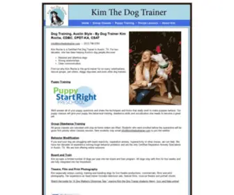 Kimthedogtrainer.com(Austin Dog Training) Screenshot