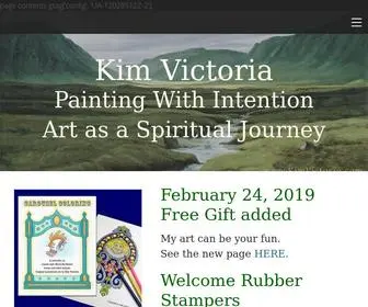 Kimvictoria.com(Painting With Intention) Screenshot