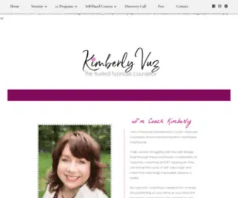 Kimvuz.com(Kimberly Vuz Coach and Hypnosis Counselor) Screenshot