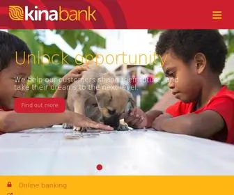 Kinabank.com.pg(Kina Bank PNG) Screenshot