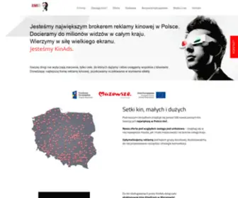 Kinads.pl(Zintegrowana reklama w kinie i internecie Kinads) Screenshot