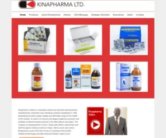 Kinapharma.com(Kinapharma Limited Ghanaian Pharmaceutical Co) Screenshot