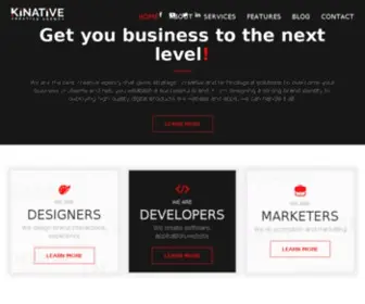 Kinative.com(Elevate you Business to the next level) Screenshot
