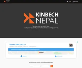 Kinbechnepal.com(Free Online Classified Marketplace (Buy) Screenshot