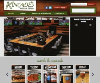 Kincadesbar.com(Kincade's) Screenshot