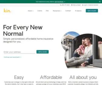 Kin.com(Home insurance made easy) Screenshot