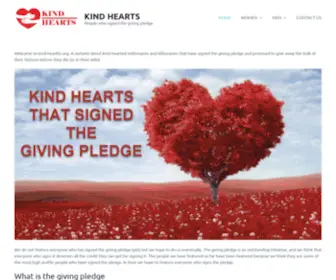 Kind-Hearts.org(Kind hearths & The Giving Pledge) Screenshot