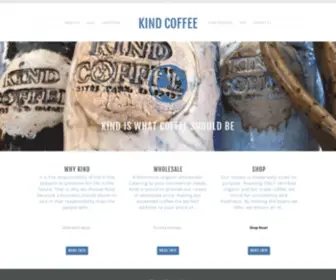 Kindcoffee.com(Kind Coffee Wholesale and Retail Organic Fair Trade Coffee) Screenshot