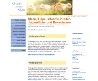 Kinder-Alles-Fuer-Kids.com(Kinder alles für Kids) Screenshot
