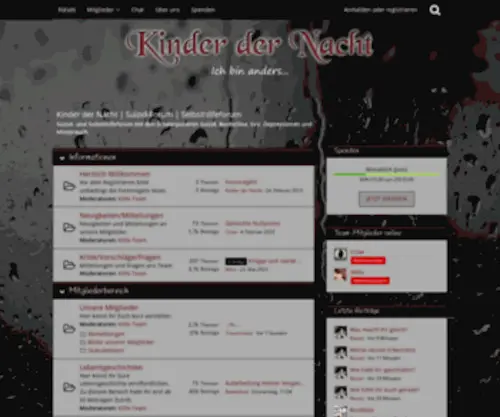 Kinder-Der-Nacht-Selbsthilfe.de(Kinder der Nacht) Screenshot