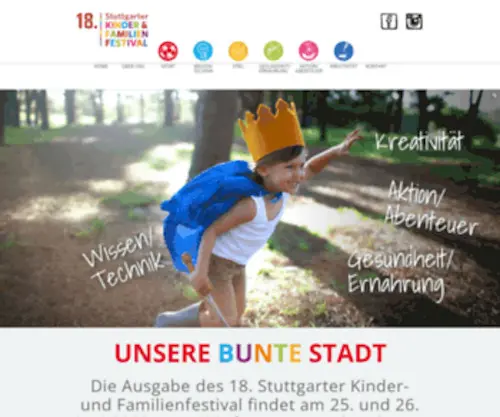 Kinder-Jugendfestival.de(Stuttgart City fit & fun) Screenshot