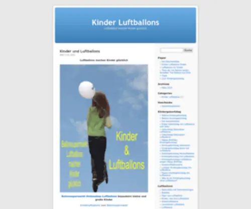Kinder-Luftballons.de(Kinder Luftballons) Screenshot