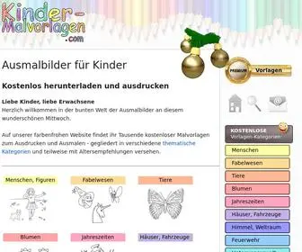 Kinder-Malvorlagen.com(Malvorlagen für Kinder) Screenshot
