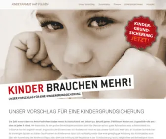 Kinderarmut-Hat-Folgen.de(Kinderarmut hat Folgen) Screenshot