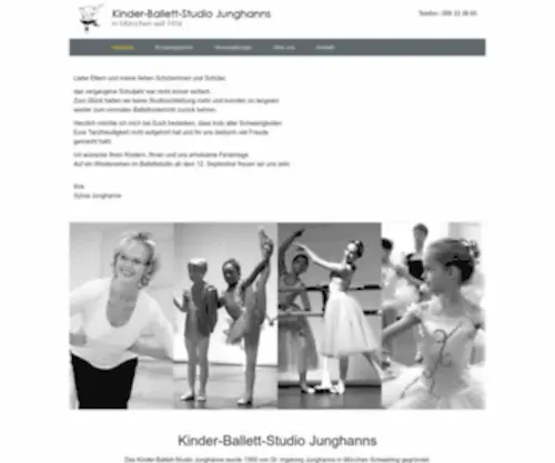 Kinderballett.com(Seit 1956 in München Schwabing) Screenshot