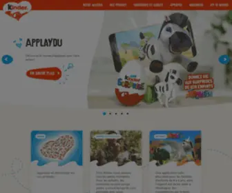 Kinder.be(Kinder Belgique) Screenshot