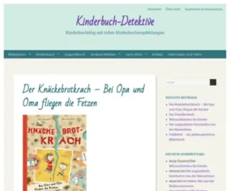 Kinderbuch-Detektive.de(Kinderbuchblog mit tollen Kinderbuchempfehlungen) Screenshot