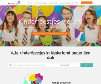 Kinderfeestjes.nl(De leukste kinderfeestjes bij jou in de buurt) Screenshot